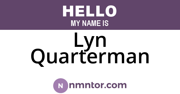 Lyn Quarterman