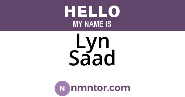 Lyn Saad