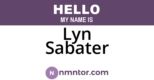 Lyn Sabater