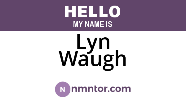 Lyn Waugh