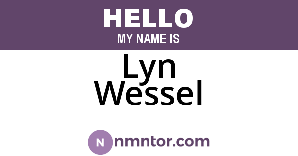 Lyn Wessel
