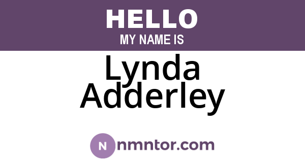 Lynda Adderley