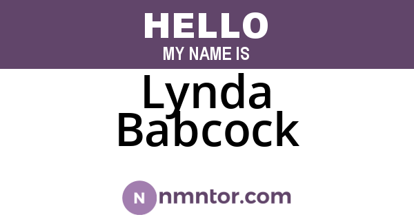 Lynda Babcock