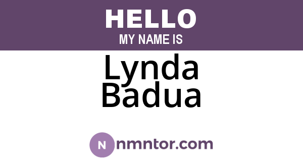Lynda Badua