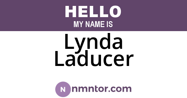 Lynda Laducer