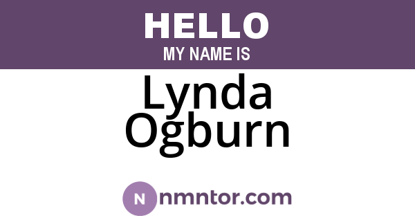 Lynda Ogburn