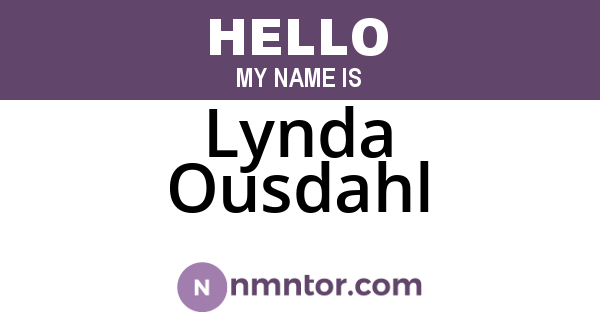 Lynda Ousdahl