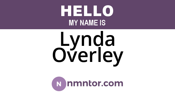 Lynda Overley