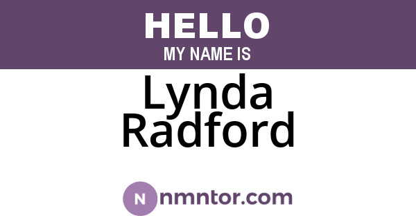 Lynda Radford
