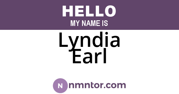 Lyndia Earl
