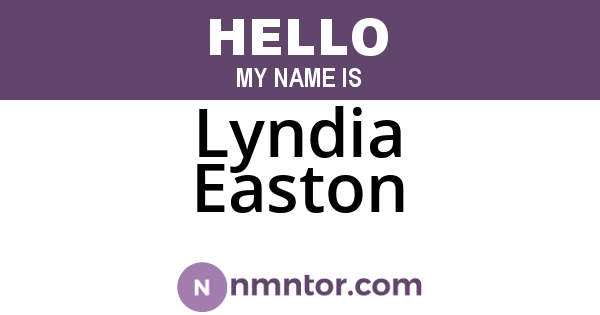 Lyndia Easton