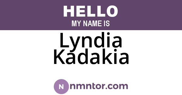Lyndia Kadakia