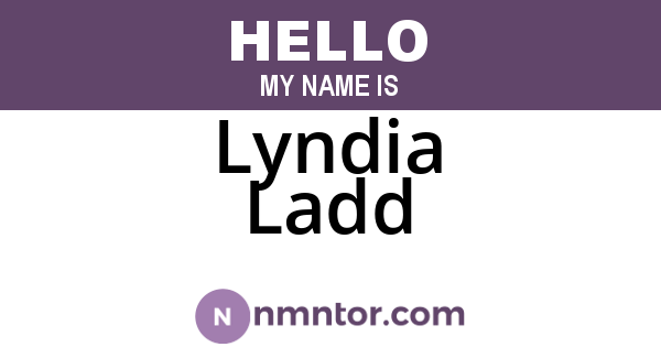 Lyndia Ladd