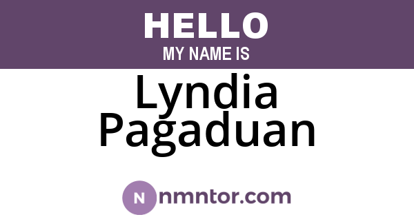 Lyndia Pagaduan