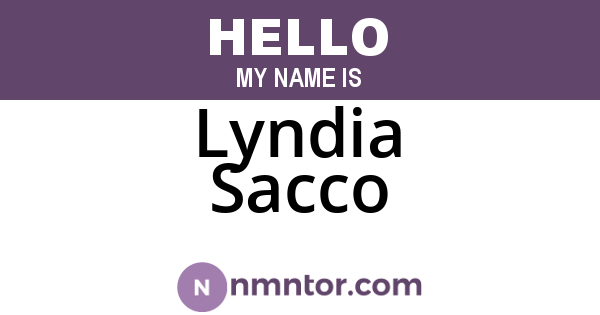 Lyndia Sacco