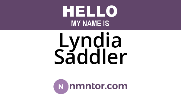 Lyndia Saddler