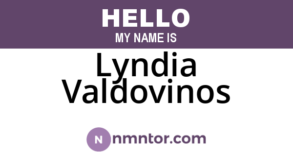 Lyndia Valdovinos