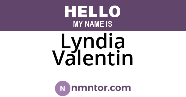 Lyndia Valentin