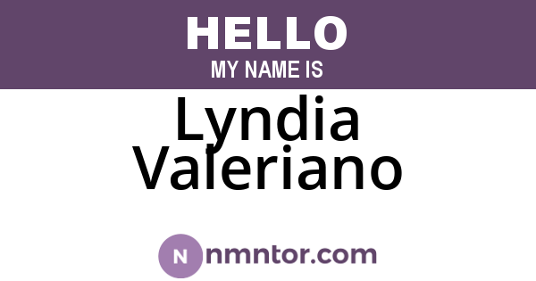 Lyndia Valeriano