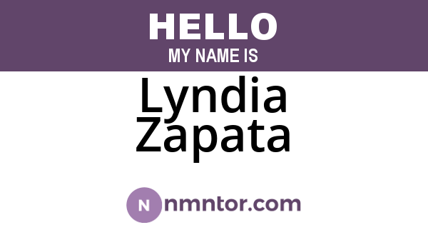 Lyndia Zapata