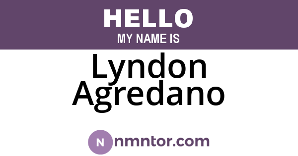 Lyndon Agredano