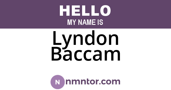 Lyndon Baccam