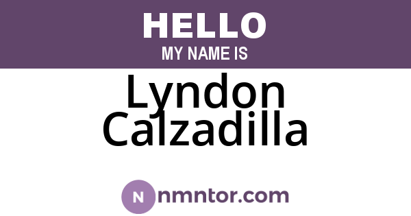Lyndon Calzadilla