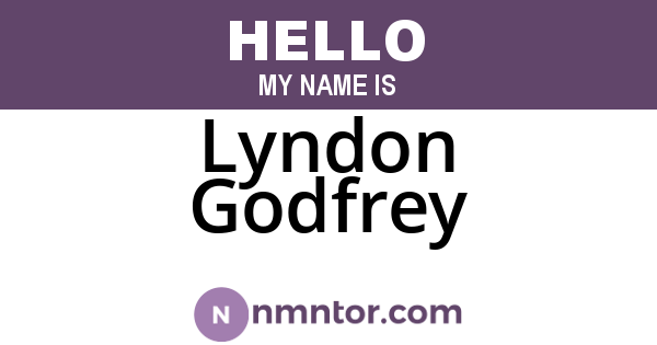 Lyndon Godfrey