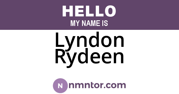 Lyndon Rydeen