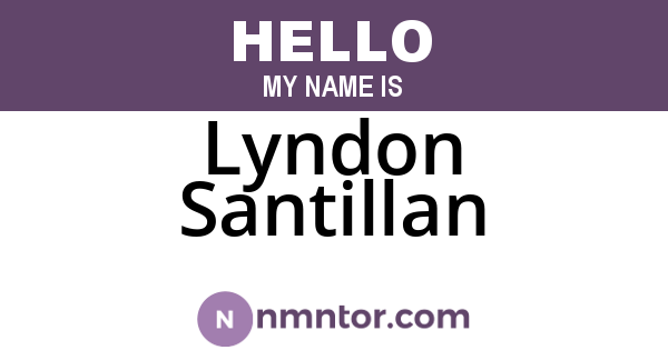 Lyndon Santillan