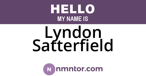 Lyndon Satterfield