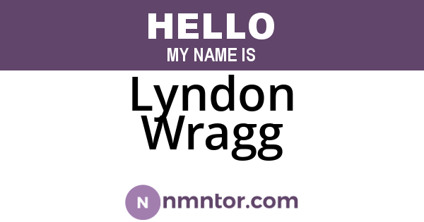 Lyndon Wragg