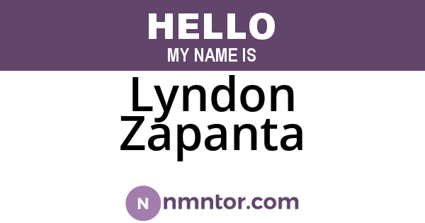 Lyndon Zapanta