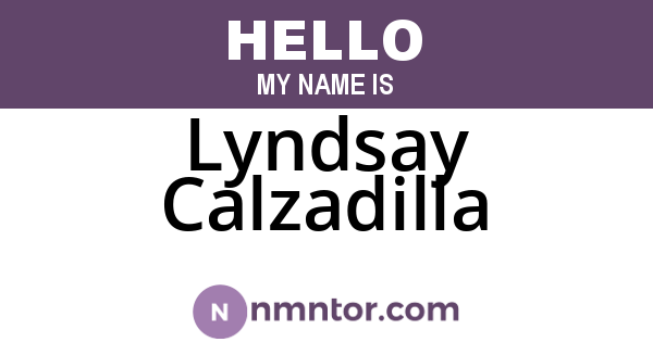 Lyndsay Calzadilla
