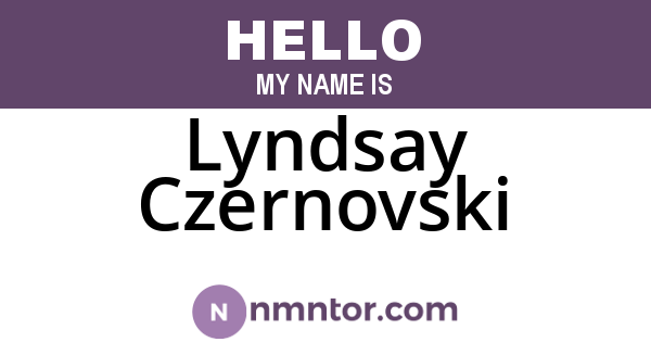 Lyndsay Czernovski