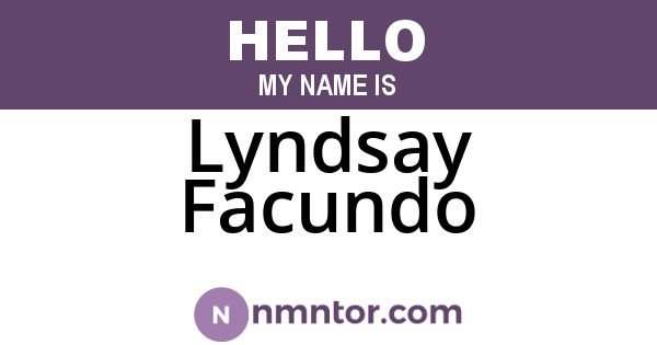 Lyndsay Facundo