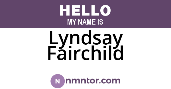 Lyndsay Fairchild