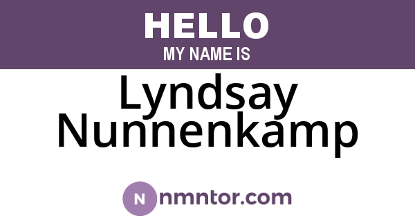 Lyndsay Nunnenkamp