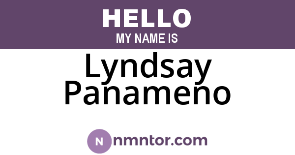 Lyndsay Panameno