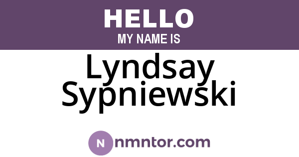 Lyndsay Sypniewski