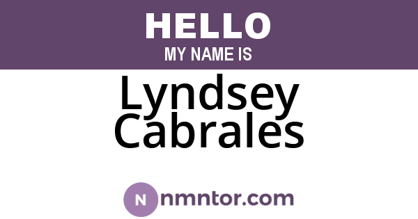 Lyndsey Cabrales