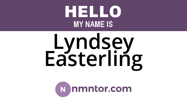 Lyndsey Easterling