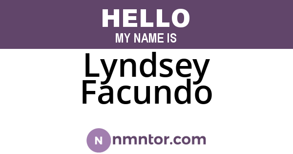 Lyndsey Facundo