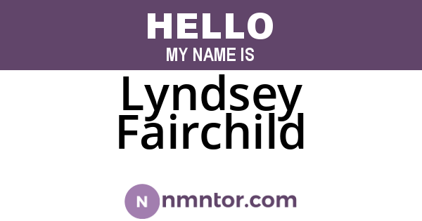 Lyndsey Fairchild