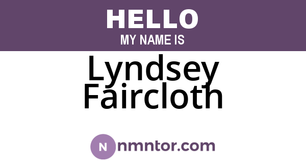 Lyndsey Faircloth