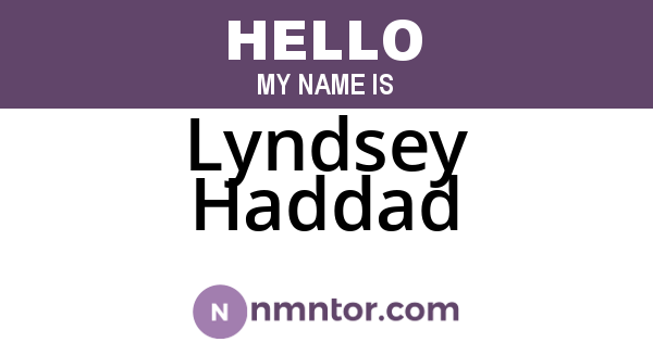 Lyndsey Haddad