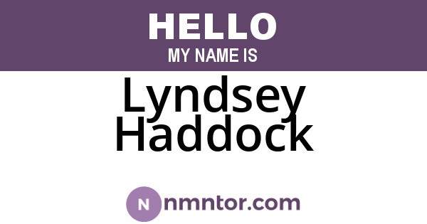 Lyndsey Haddock