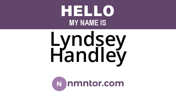 Lyndsey Handley