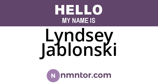 Lyndsey Jablonski