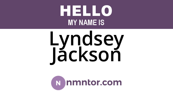 Lyndsey Jackson